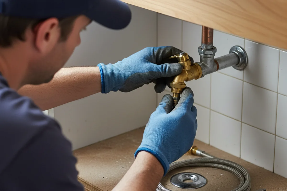 Shutoff valve and fitting work during Emergency Plumbing in Stillwater